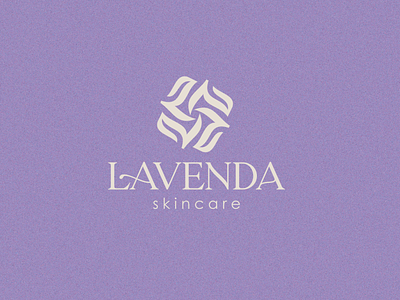 Lavenda aesthetic beauty cosmetic desgin design flower graphic design l l logo lavenda lavender logo monogram purple skincare