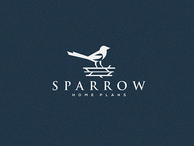 Sparrow Home Plans animal bird design graphic design home home furnishing logo logo design luxurious mature nest real estate sparrow vector