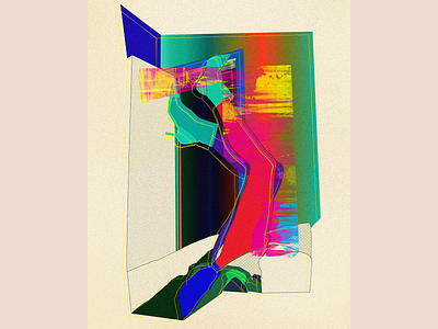 Last night party abstract expressionism art artist colorful digital art digital illustration expressionism female illustration legs surealism