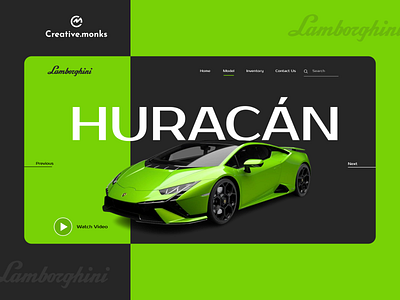 Lamborghini Huracan Slider Design