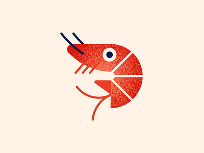 CRST Pizza - Shrimp fish food foodie grain graphic illustration illustration art italian food palette pasta pizza sea food shrimp