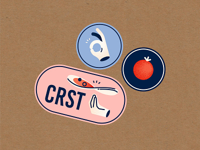 CRST Pizza - Stickers