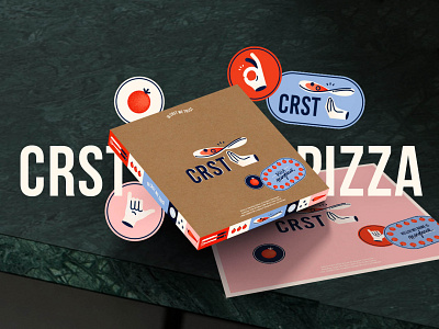 CRST Pizza art food food app foodie grain hands illustration ingredients italian palette pasta pizza pizza box pizzeria recipe restaurant