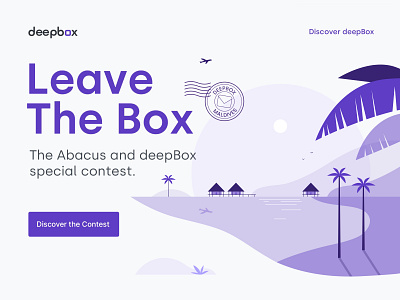 Deepbox - Leave The Box beach graphic design il illustration maldive ui vector