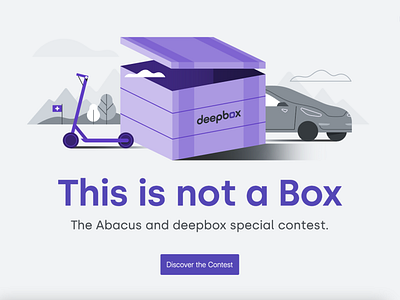 Deepbox - This is not a Box beach box graphic illustration maldive palette ui vector