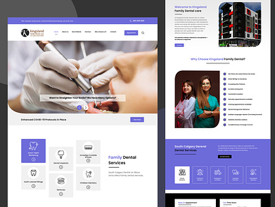 Dental website design 2021 trend branding design dental care dental website design graphicdesign minimal services page uiux