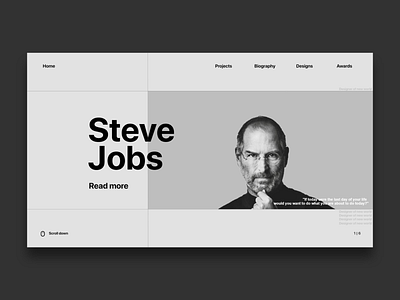 Steve Jobs Website Design