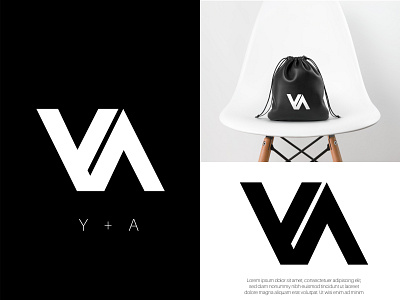 Y +A Monogram Logo Design branding design icon logo logo design logodesign logos monogram