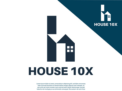 House 10X Logo Design branding design icon lettermark logo logo design logodesign logos monogram typography