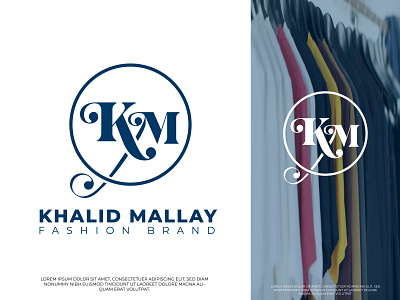 K+M Fashion brand logo design