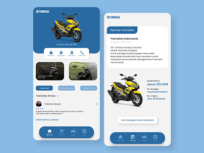 UI UX Yamaha app