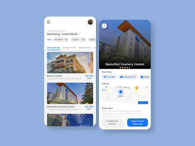 UI UX for hotel booking app