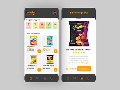 Food Shopping UI/UX app