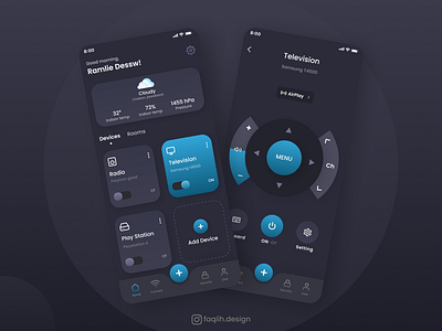 Smart Home App app design interface interfacedesign ui uidesign uiux ux uxdesign web