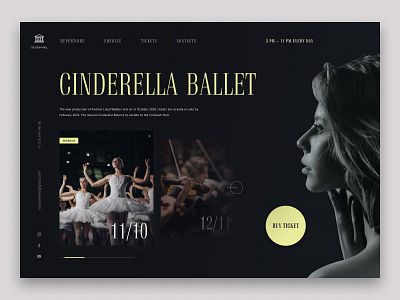 Theatre website design concept