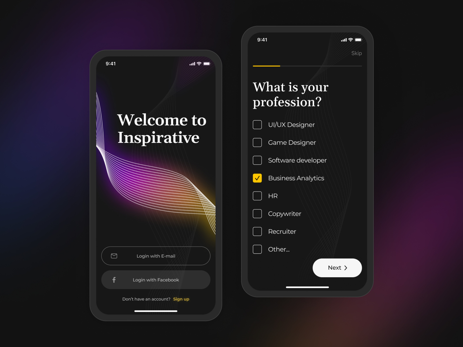 Concept Design | Social network app by Viktoria Polishchuk on Dribbble