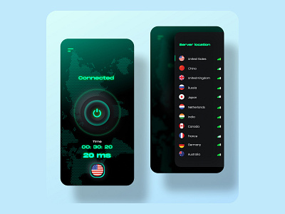 Vpn App animation app design design design app dribble shot dribbleartist graphic design ui ui design vpn vpn app