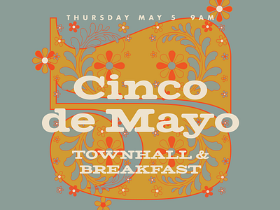 Cinco de Mayo cinco de mayo design floral illustration typography