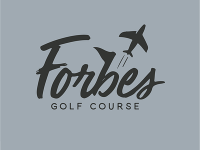 Forbes Field Golf Course branding design flat icon illustration illustrator logo minimal typography vector