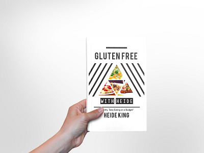 Gluten Free With Heidi Cookbook Cover branding design flat icon illustration illustrator logo minimal typography vector