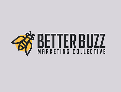 Better Buzz Logo branding design flat icon illustration illustrator logo minimal typography vector