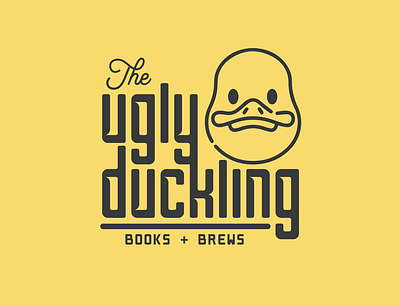 The Ugly Duckling Logo branding design flat icon illustration illustrator logo minimal typography vector