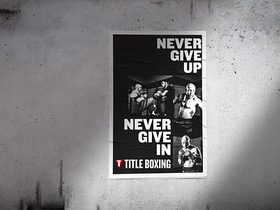 TITLE Boxing - Motivational Canvas branding canvas design flat flyer illustration illustrator logo mockup poster typography vector