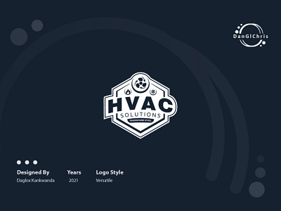 HVAC SOLUTION design graphic design illustration logo vector versatile