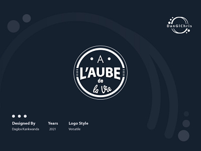 A L'AUBE de la vie design graphic design illustration illustrator logo vector