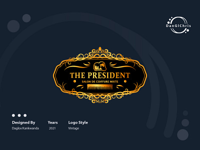 The President Gold design gold graphic design illustration illustrator logo luxury vector