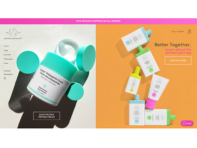 UX Case Study/Redesign of Drunk Elephant E-Commerce