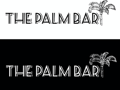 Logo for The Palm Bar branding design logo vector