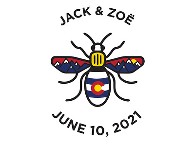 Wedding Logo *Colorado/Manchester Bee*