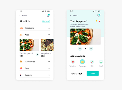 Food app menu app design food app menu mobile design mobile ui ui user interface ux