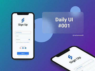 Daily UI #001 - Sign UP dailyui graphic design signup ui