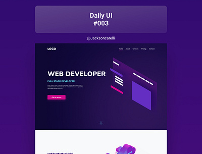 Daily UI #003 - Landing Page dailyui graphic design ladingpage ui