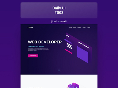 Daily UI #003 - Landing Page