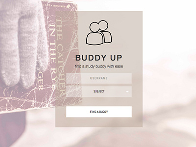 Login Page Design buddy clean login logo minimal neutral studying web app