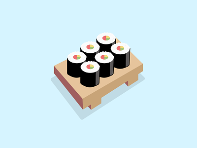 Maki Sushi food illustration japan japan food japanese food maki sushi vector