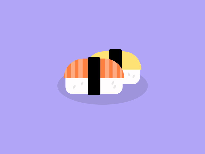 Sushi by kurioscreations on Dribbble