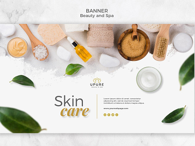 Skincare banner treatment