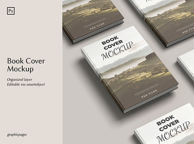 Book Cover Mockup 3d a4 book mockup brochure cover design graphic design mockup psd