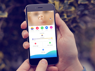 The update of the interface app app design baby interface ios ios deisgn iphone ui ux