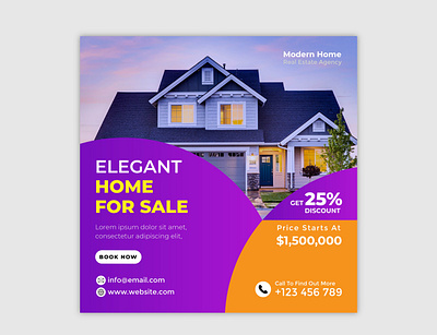 Real Estate social media and instagram post template branding design facebook banner facebook post social media social media banner