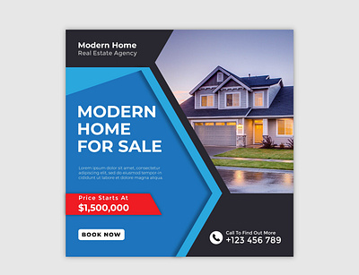 Real Estate social media and instagram post template branding design facebook banner facebook post logo social media social media banner