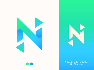 N + Plat beautiful logo branding colorful creative creative logo flat logo flat logo design illustration letter logo logo design luxury logo minimalist logo modern logo n letter logo n letter with paly logo play logo vector vector logo