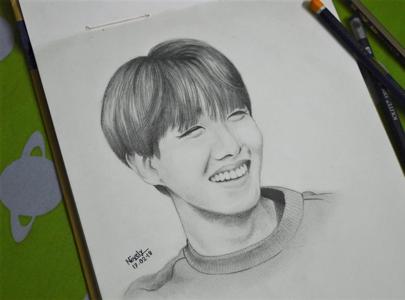 Harshitha on Twitter Mine unsuccessful drawing of JhopeIm really  sryI tried my best so that it will come out good but I failedI hope nxt  tym Ill b better than this one 
