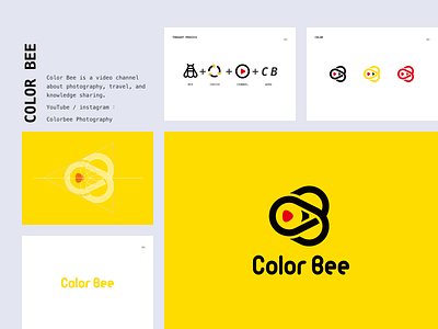 Color Bee Photography LOGO branding design icon logo