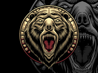 The Bear, "Roaring" Vector Illustration