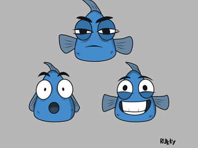 Fish-s characterdesign cartoons